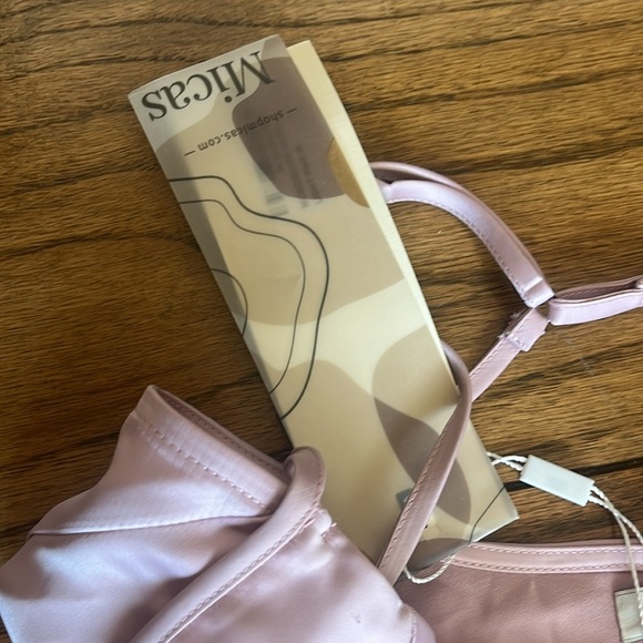 Micas Blush Pink Backless Maxi Dress Size M New With Tag - Picture 12 of 14